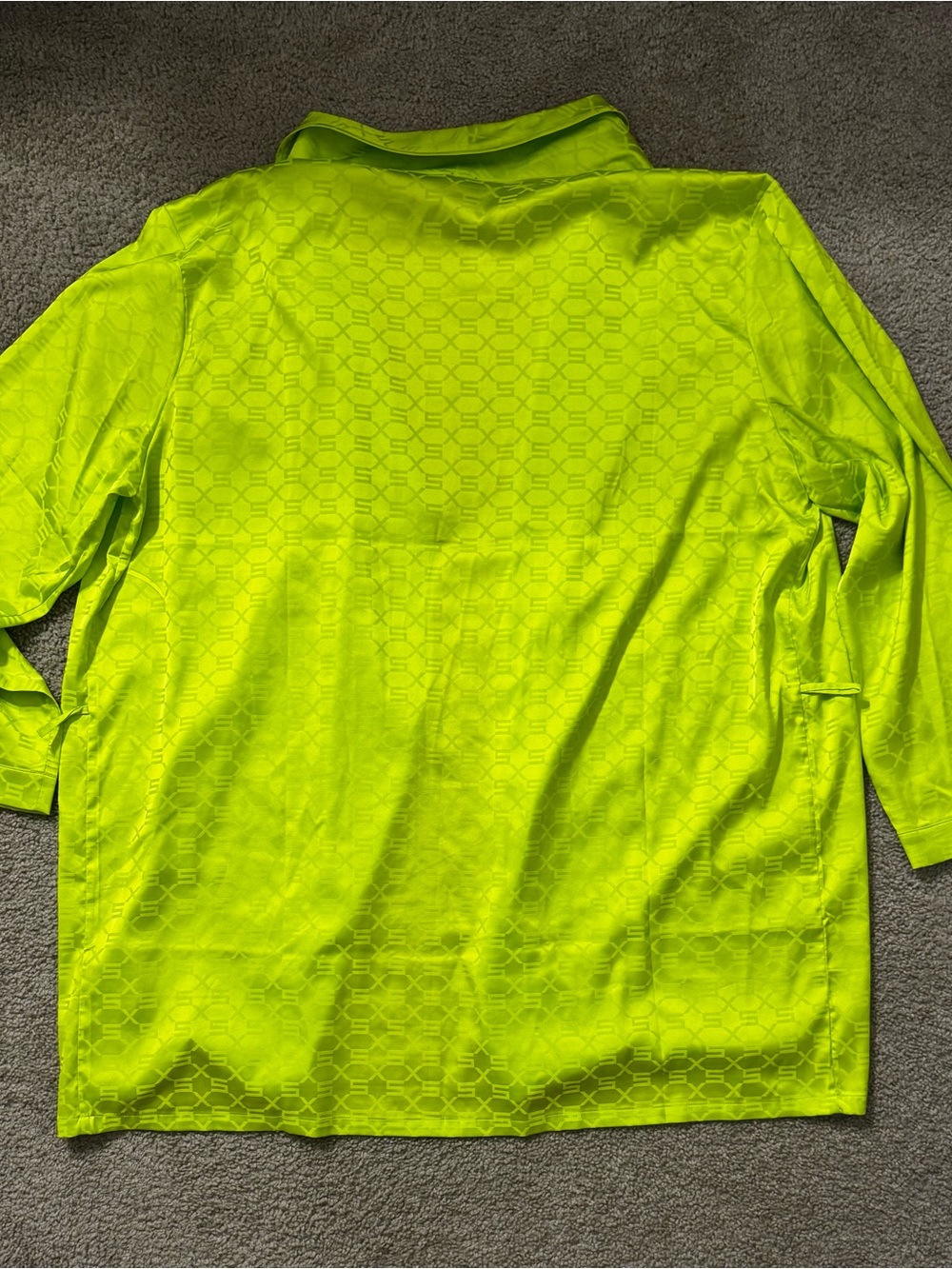 Neon Lime Open-Front Kimono Robe - Picture 2 of 6